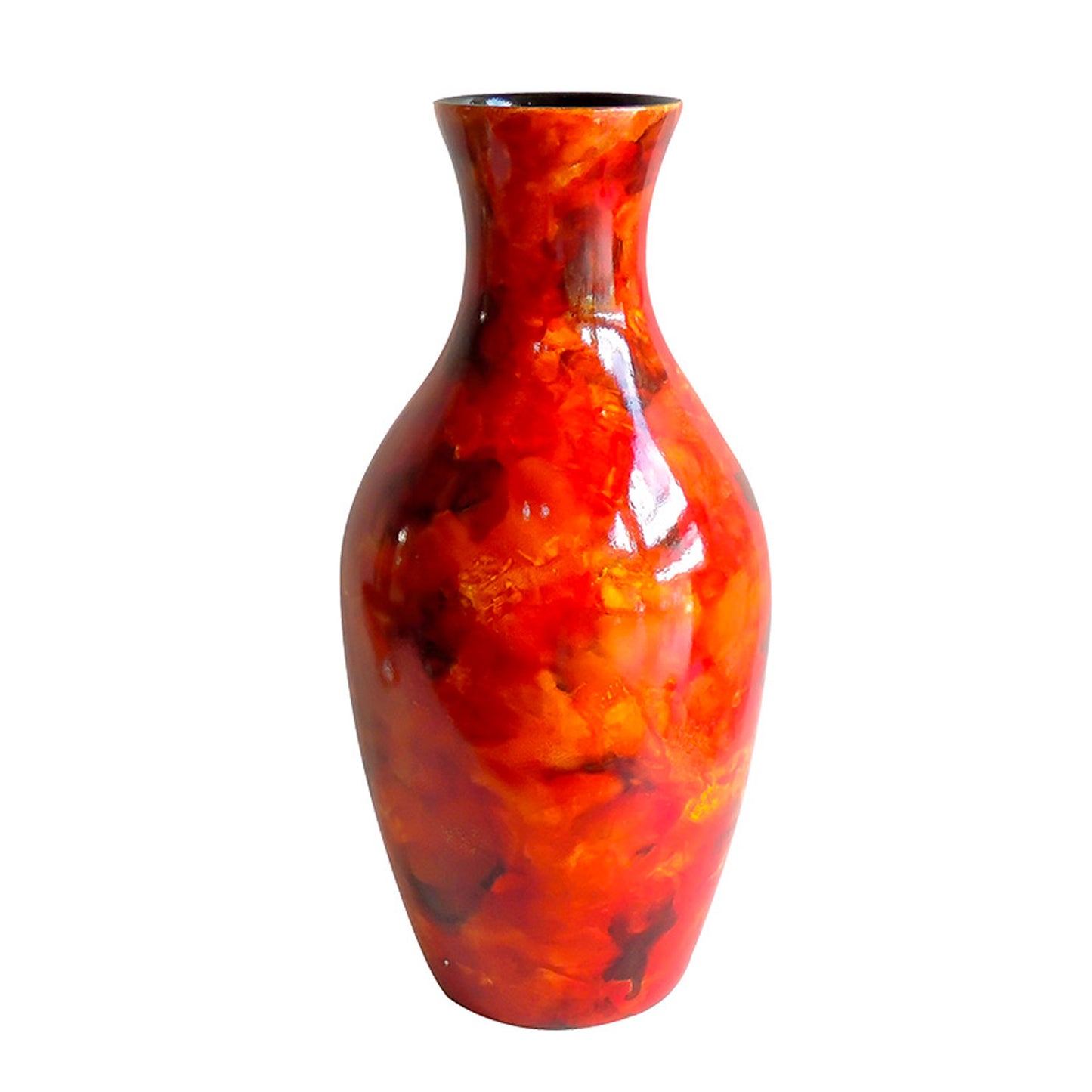 G719 MIXED ORANGE VASE