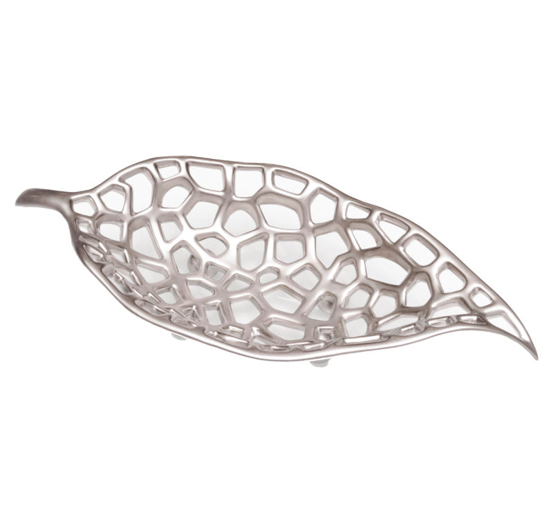 LI-1269 SILVER LEAF PLATE