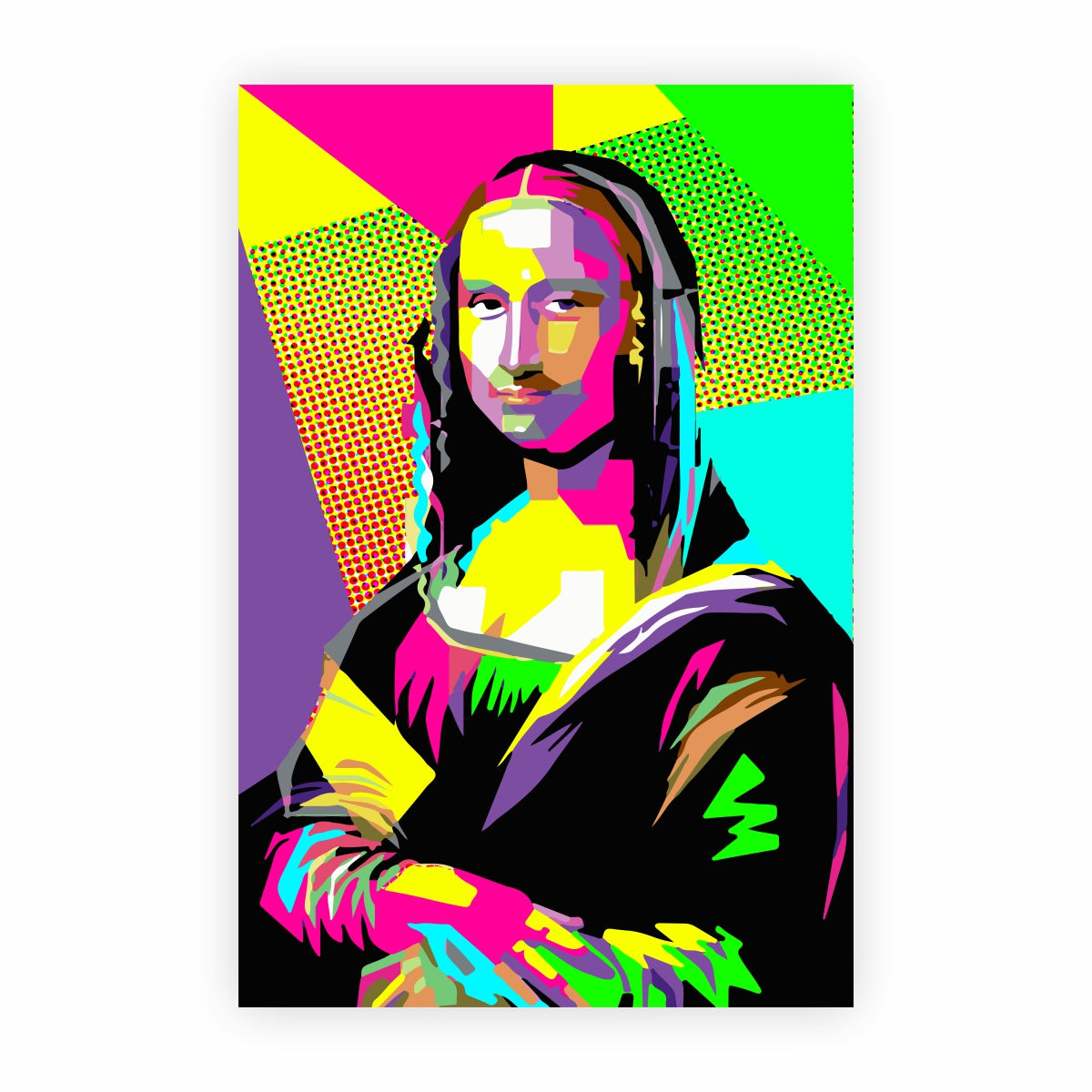 SUPOP-04 MONA LISA POP ART 24X36