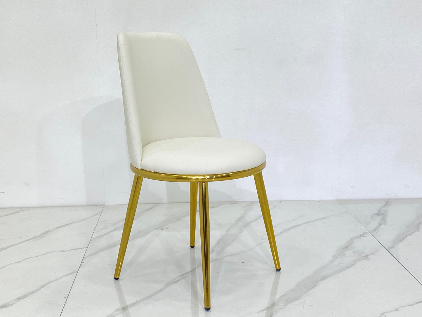 SC-404 Gold White Chair