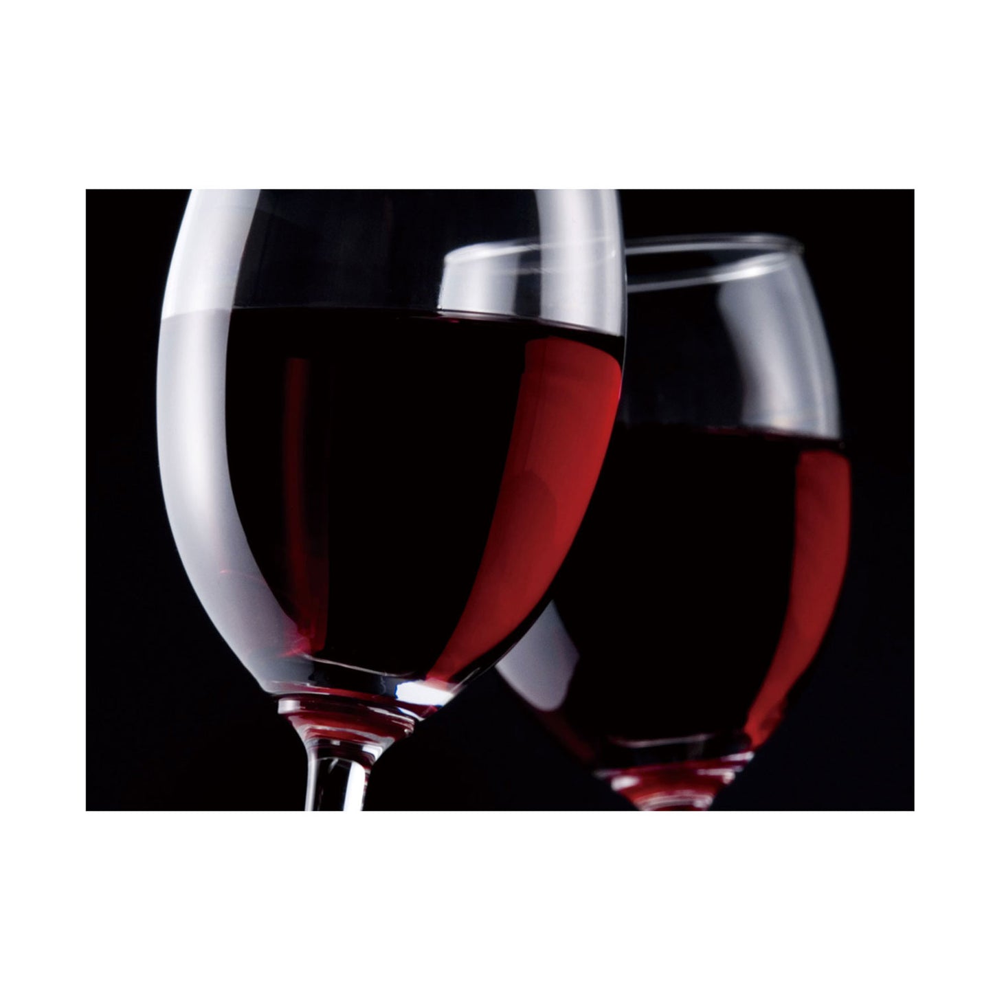 SU-60076 TWO TILTED WINE GLASSES 47X32 TG