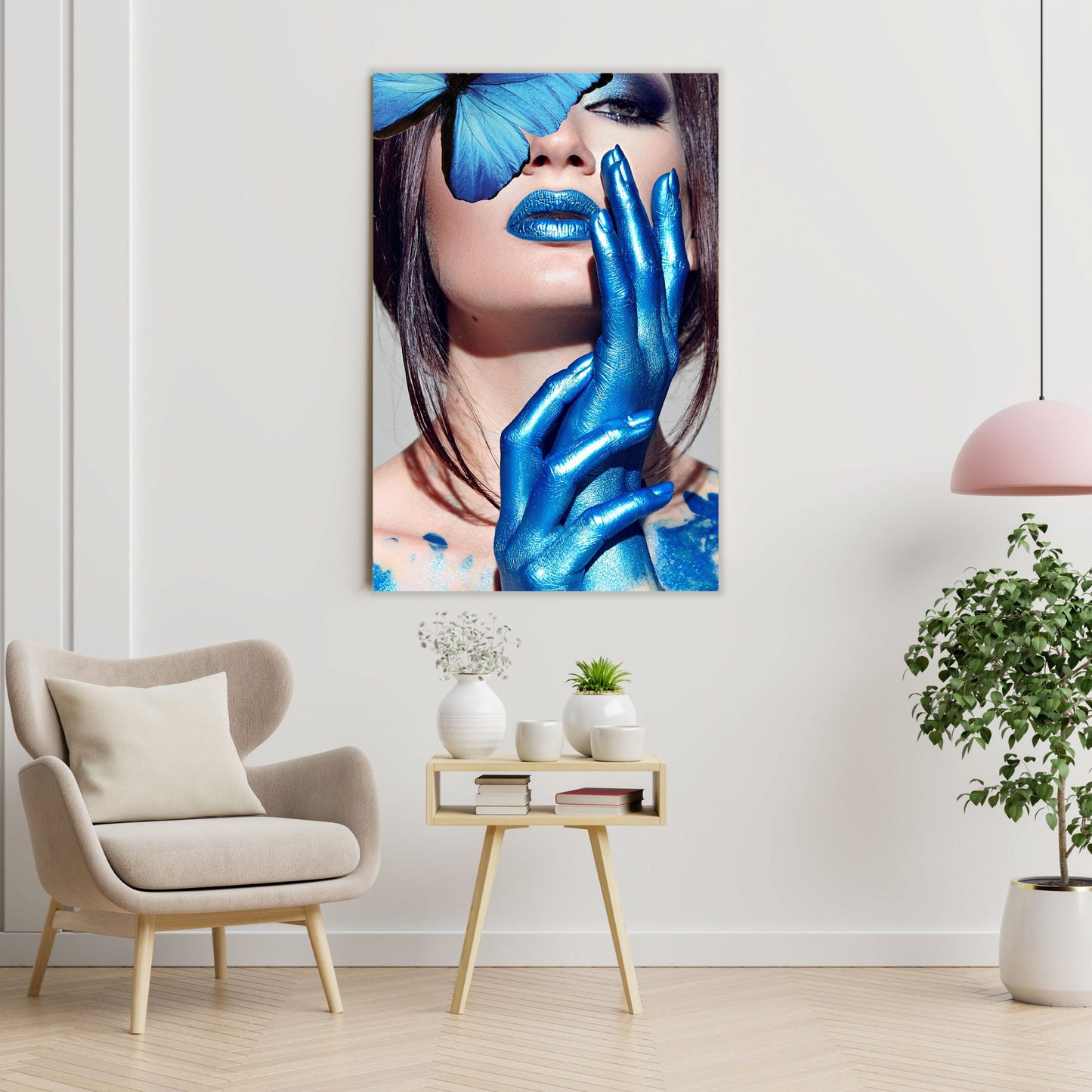 SULC-20 WOMAN WITH BUTTERLY 47X32 TG