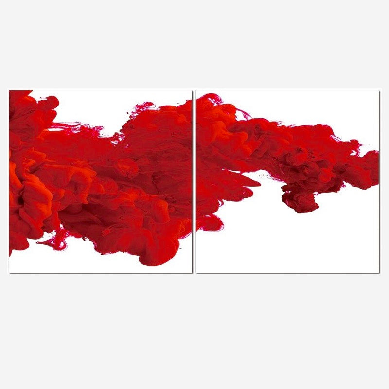 KL-001-AB Red Paint in Water Acrylic Print
