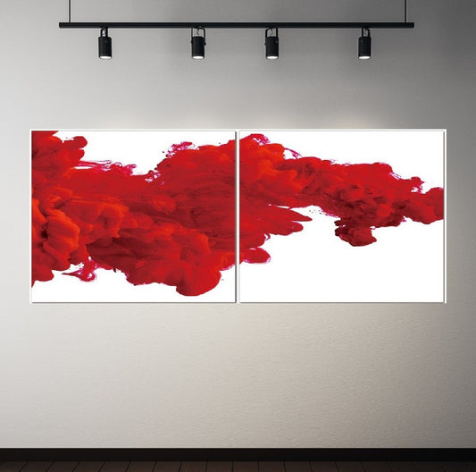 KL-001-AB Red Paint in Water Acrylic Print