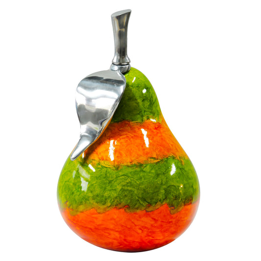 G713 ORANGE AND GREEN PEAR 12"