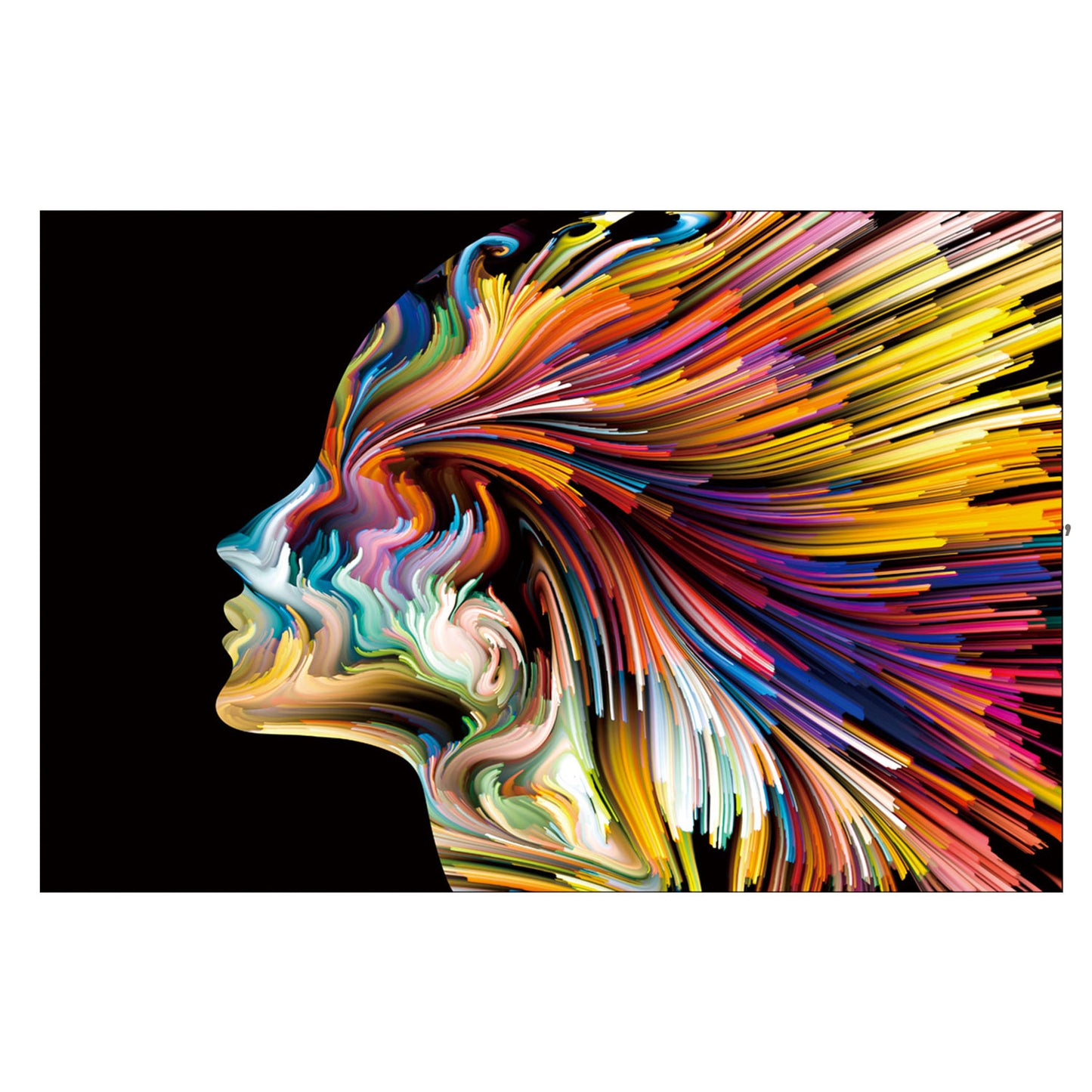 SU-22304 COLORFUL ABSTRACT WOMAN 47X32 TG