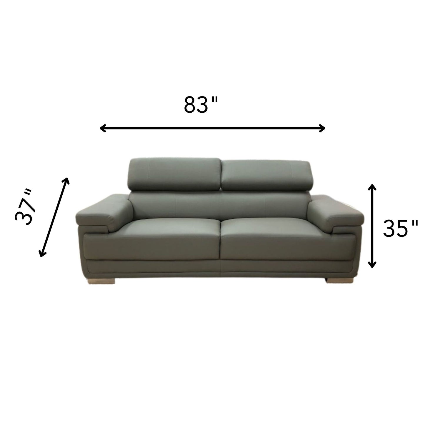 LD-438-GRAY/LOVE Loveseat