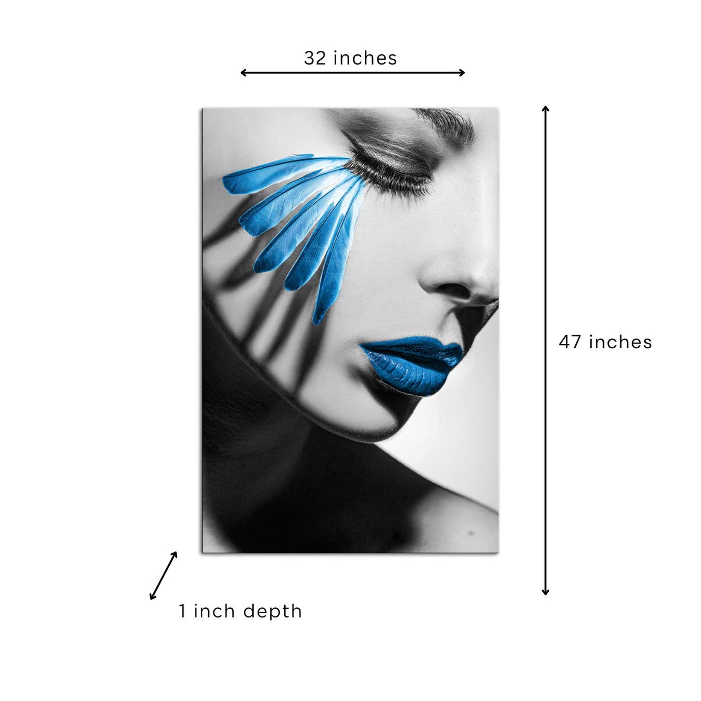 JD-B577 Blue Lips Acrylic Picture