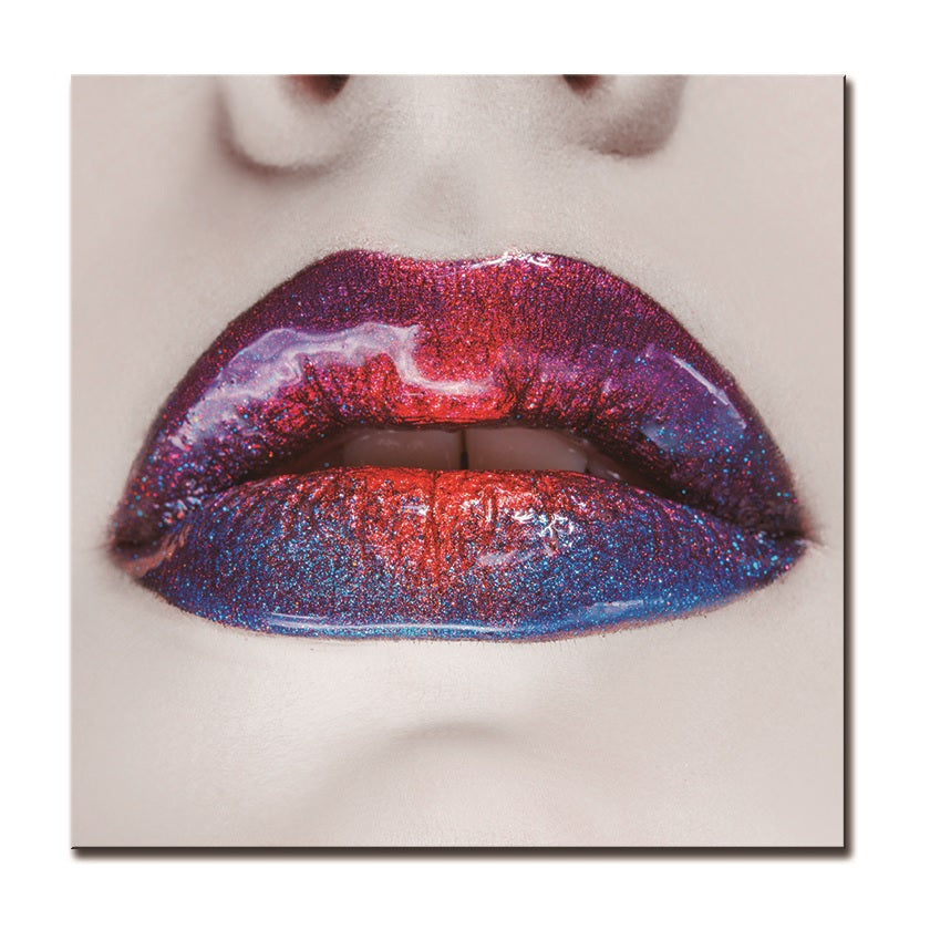 J-20210317-2 Multicolor Lips with Diamonds