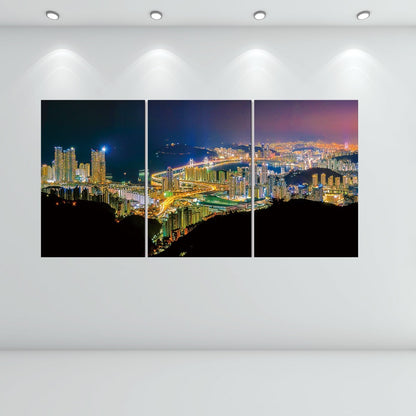 JD-7-1017 ABC Busan Skyline at Night Acrylic Picture