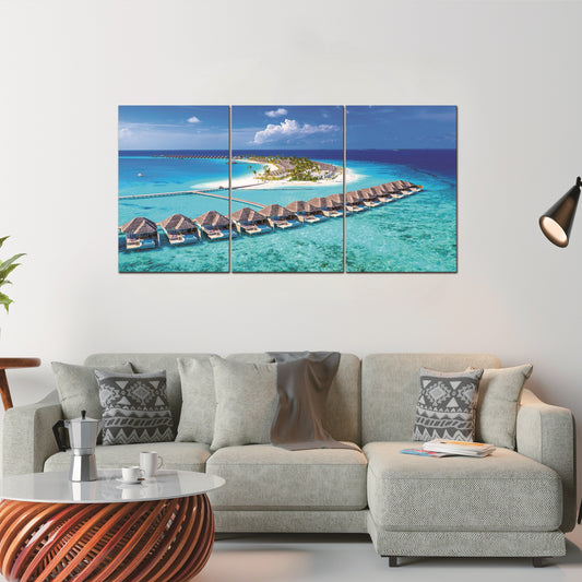 JD-C542 ABC Maldives Tropical Paradise Acrylic Picture