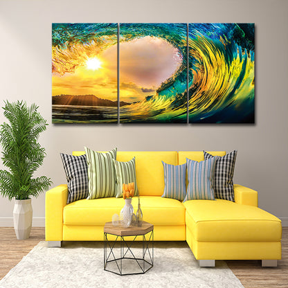 JDN-3377-ABC 73X35 Wave Small in Tempered Glass
