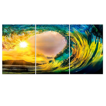 JDN-3377-ABC 73X35 Wave Small in Tempered Glass