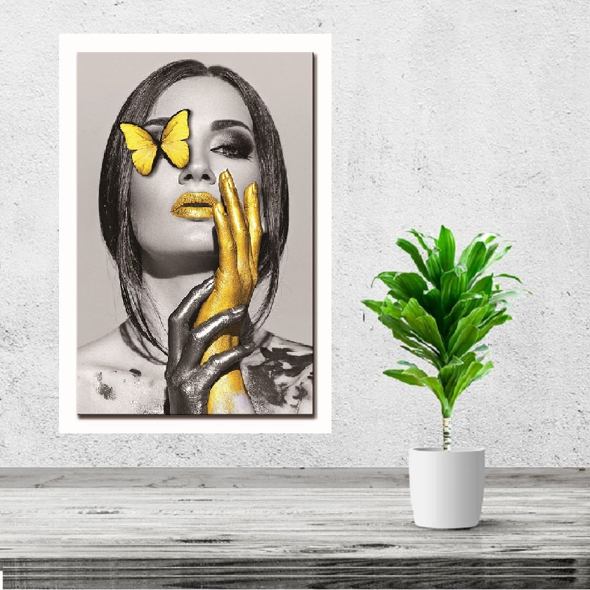 JDN-4031 Gold Woman - Acrylic
