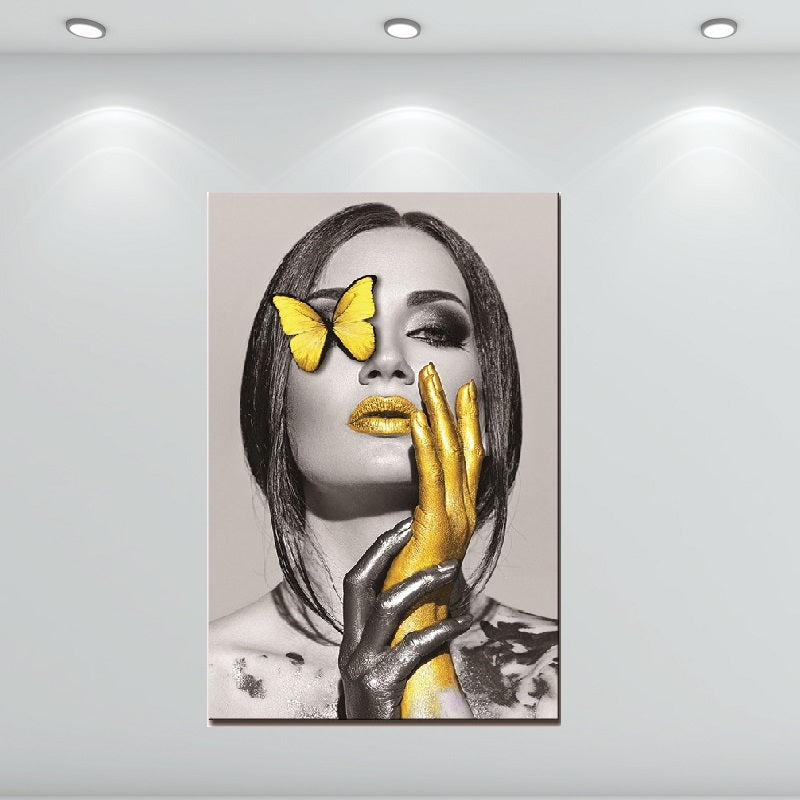 JDN-4031 Gold Woman Acrylic