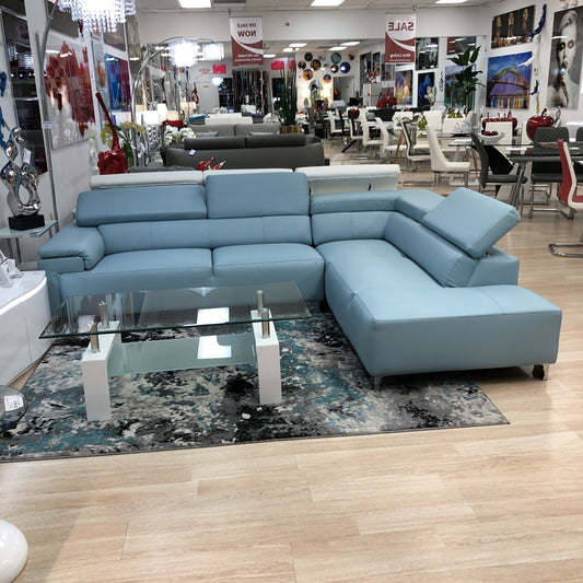 LD-591-TURQ/RHT Sectional Turquoise