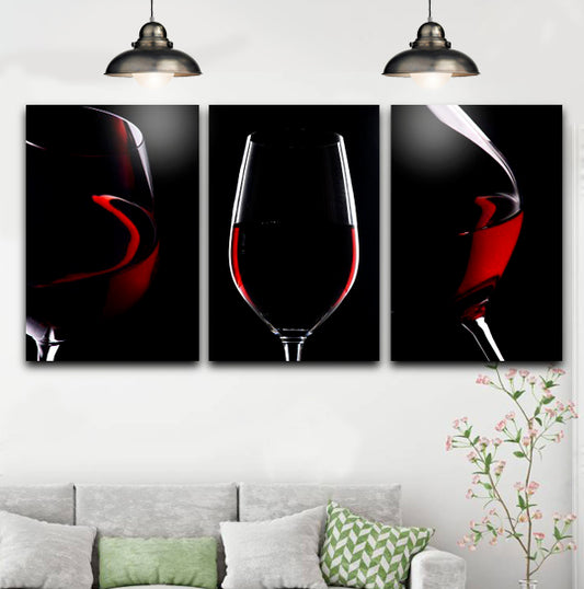 SB-61442-ABC Wine Glasses Acrylic Picture